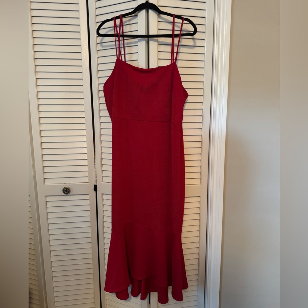 Eloquii Strappy Red Dress